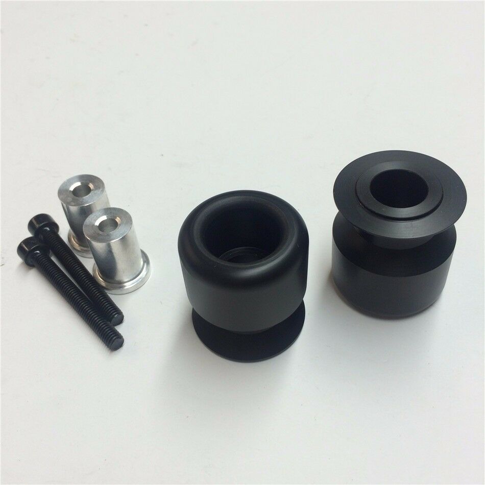 Black Swingarm Spools with 6mm thread For Yamaha FZ-1 FZ6 FZ8  FZS1000 FZS600 R1