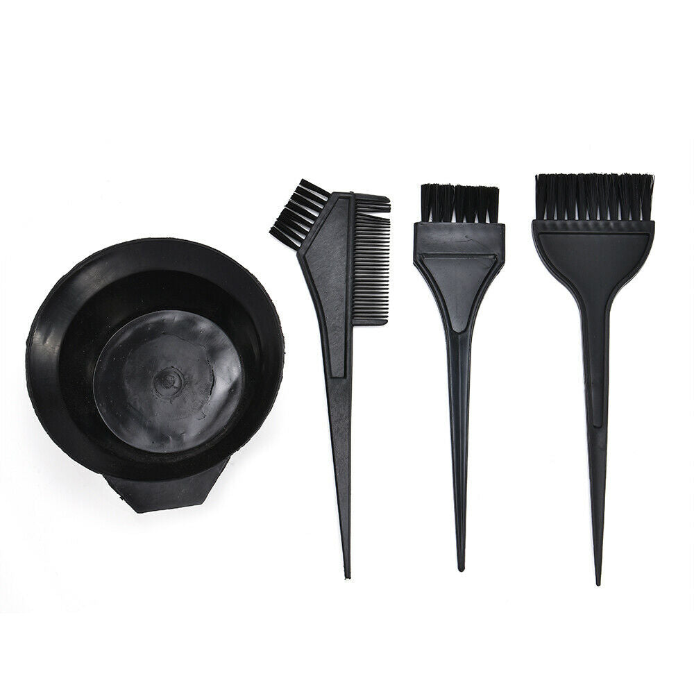 Pro 4Pcs Salon Hair Color Dyeing Brush Comb Mixing Bowl Hair Tint Dyeing Tools
