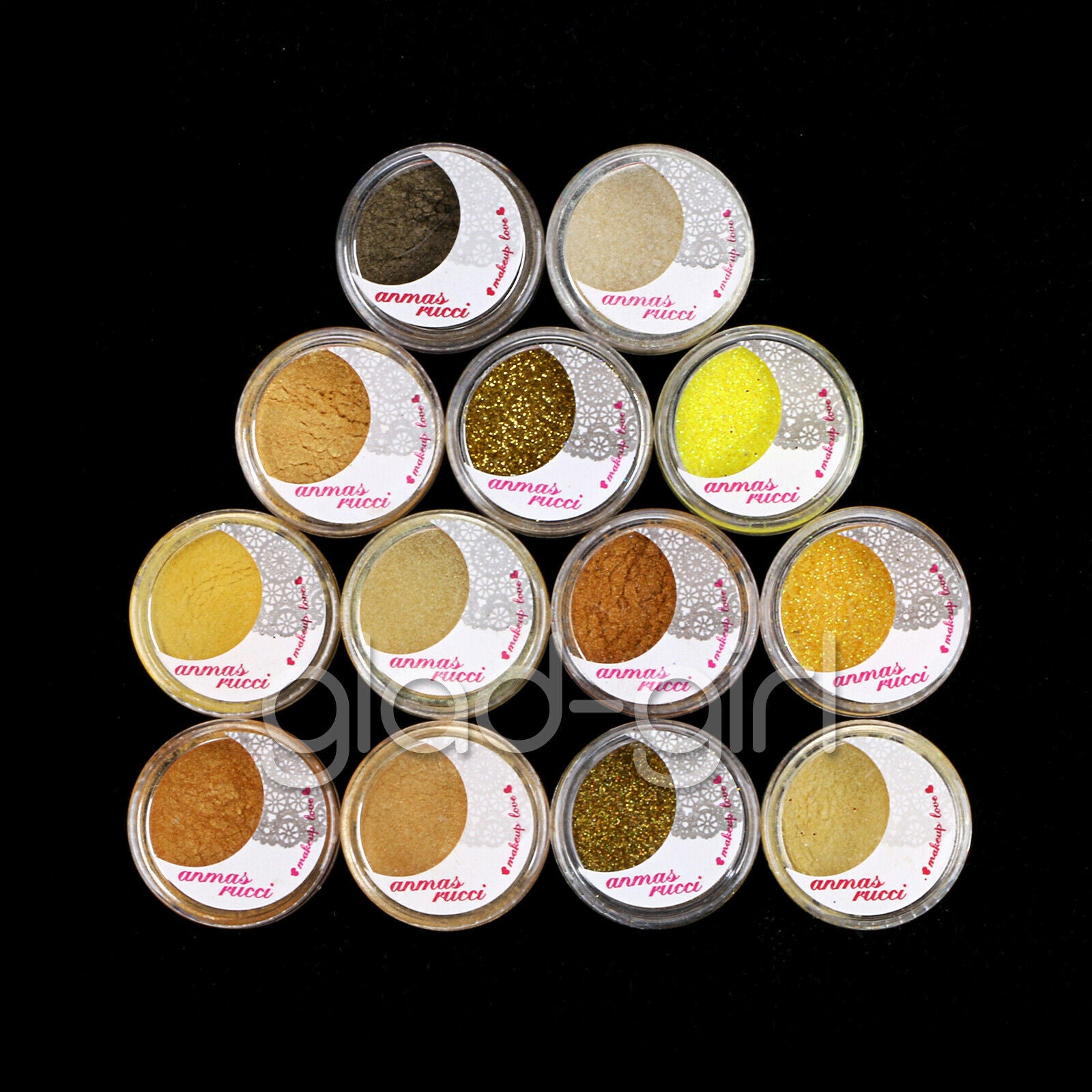 13 Colors/Set Eye Shadow Pot Shimmer Matte Glitter Powder Cosmetic Makeup Set