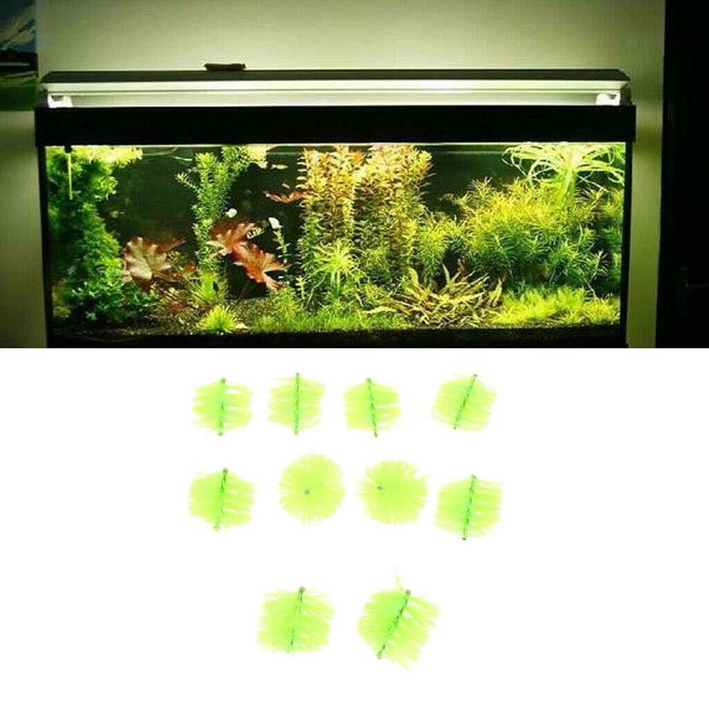 10Pcs Aquarium Fish Tank Plastic Brush Balls Filter