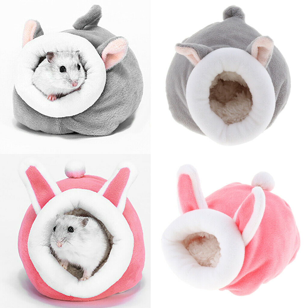2Pcs Hamster Guinea-Pig Bed Animals Pet Warm Hanging Cage Bed Chinchilla
