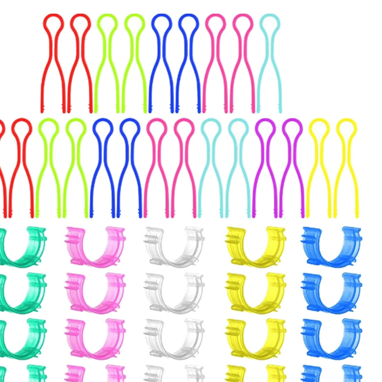50Pcs Spool Bobbin Holder Clips Thread Spool Hugger Tangling Prevention Tool Set