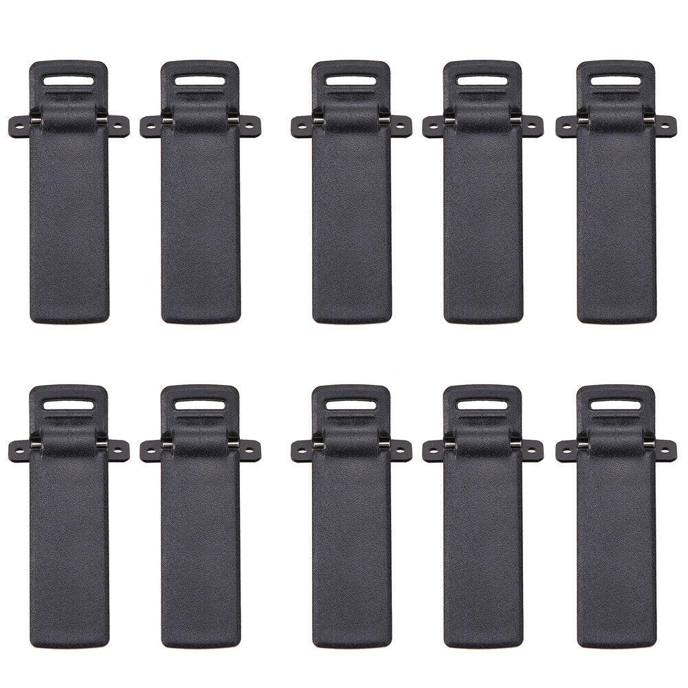 10Pcs Walkie Talkie Spare Part Back Belt Clip for Baofeng 2-way Radio UV5R AU
