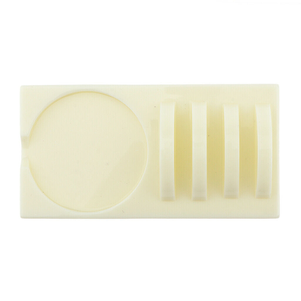 2 in 1 False Eyelashes Extensions Holder Pad with Eye Lashes Glue Tray Beige