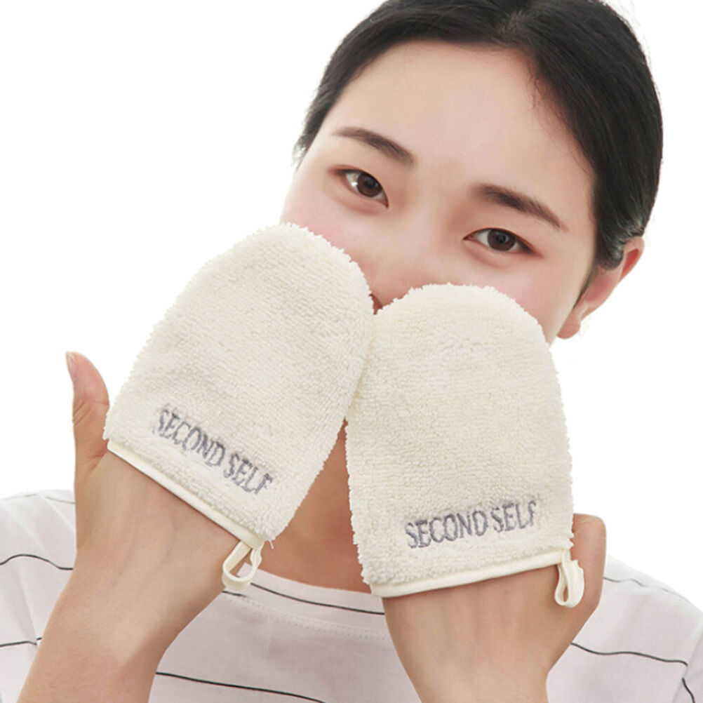 Microfiber Facial Cloth Face Towel Makeup Remover Cleansing Glove To.l8