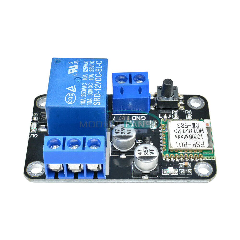 DC12V ESP8285 Smart Wifi Self-lock Switch Relay Delay Module By APP IOS Android