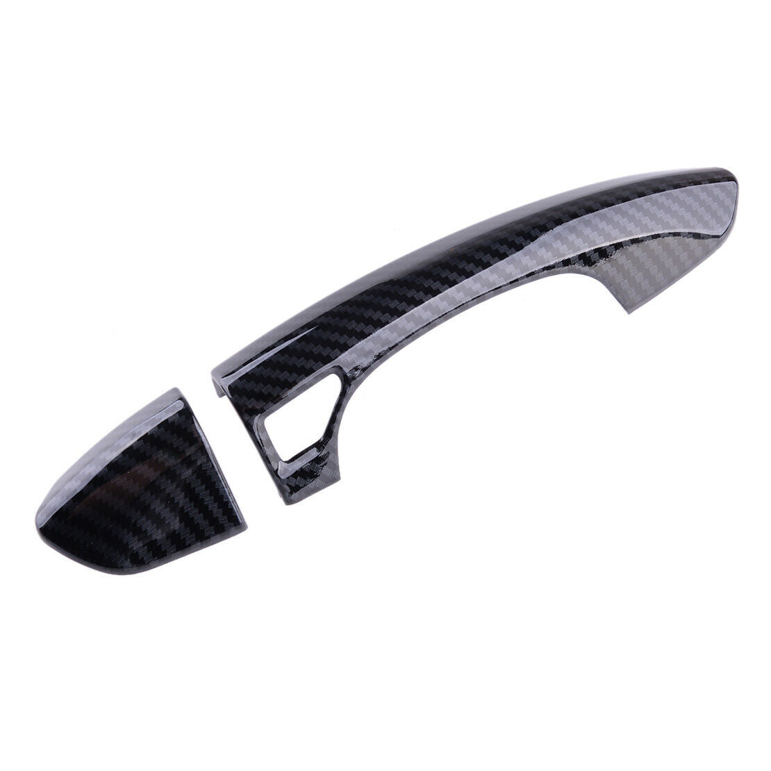 Carbon Fiber Style Smart Door Handle Cover fit for Ford Fusion Mondeo 13 to 18