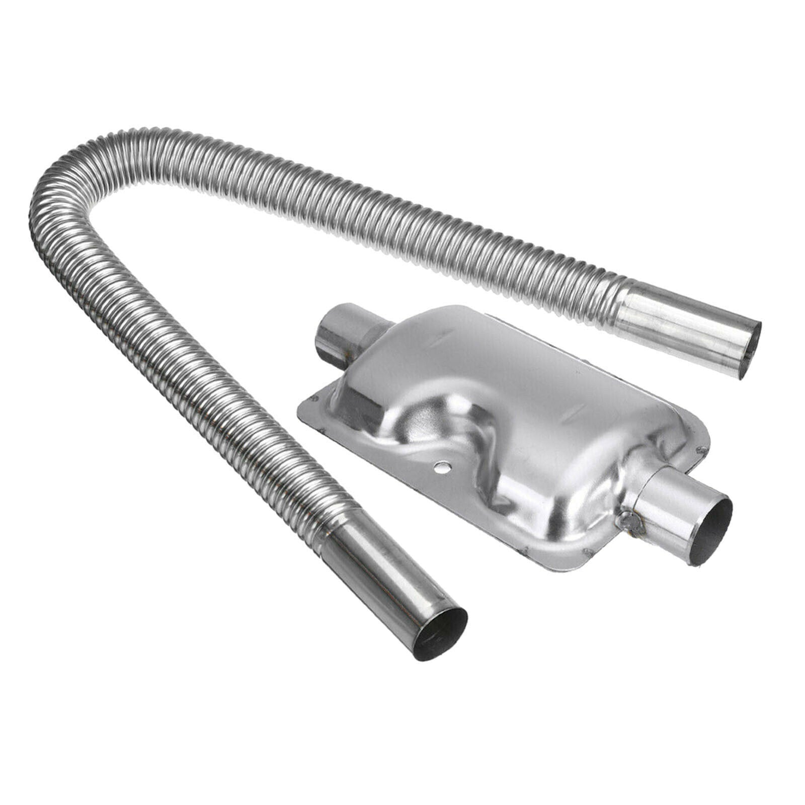 Car Exhaust Pipe Silencer Muffler Kit 1" Inner Diameter Pipe for Eberwebasto