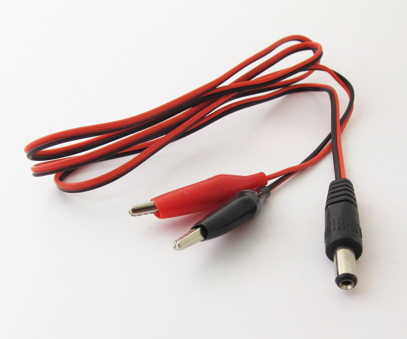 10pcs 1M/3ft Medium Alligator Clip to 5.5x2.1mm 2.1 DC Male Plug DC Power Cable