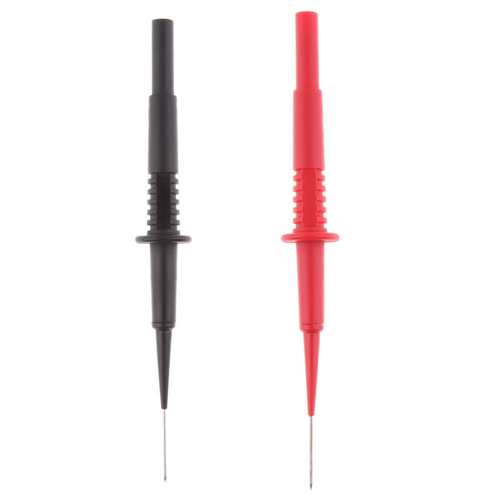 2Pcs 600V Insulation Piercing Needle Test Probes with 4mm Banana Socket