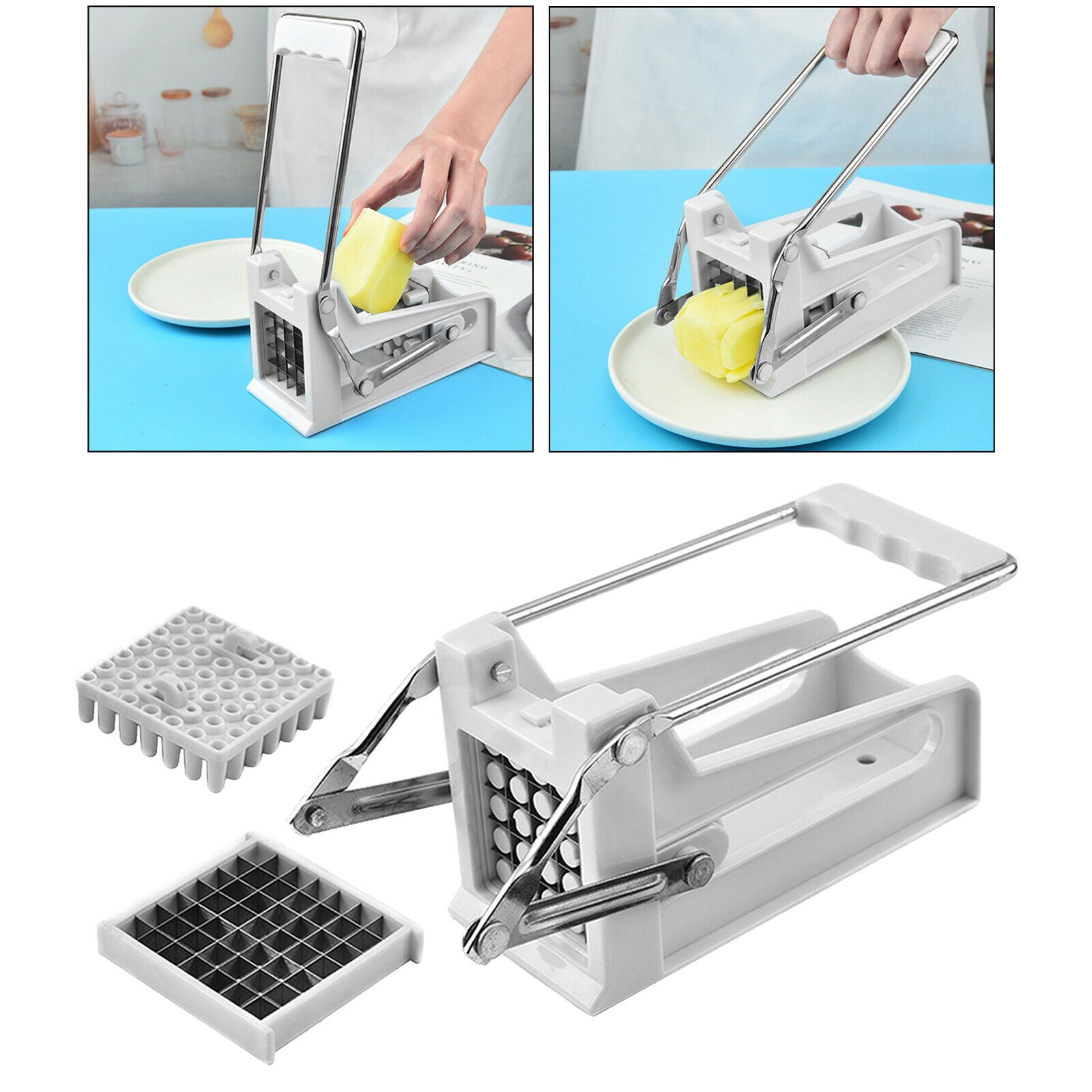 French Fries Cutter Potato Onion Salads Vegetable Slicer Hacker