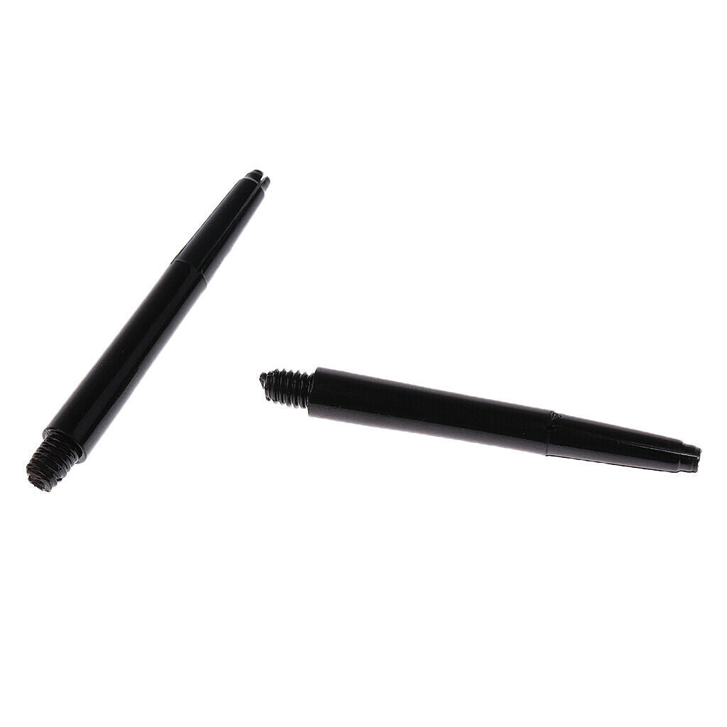 60Pcs Durable Nylon 2BA Thread Dart Shafts Dart Stems Medium 43mm Black