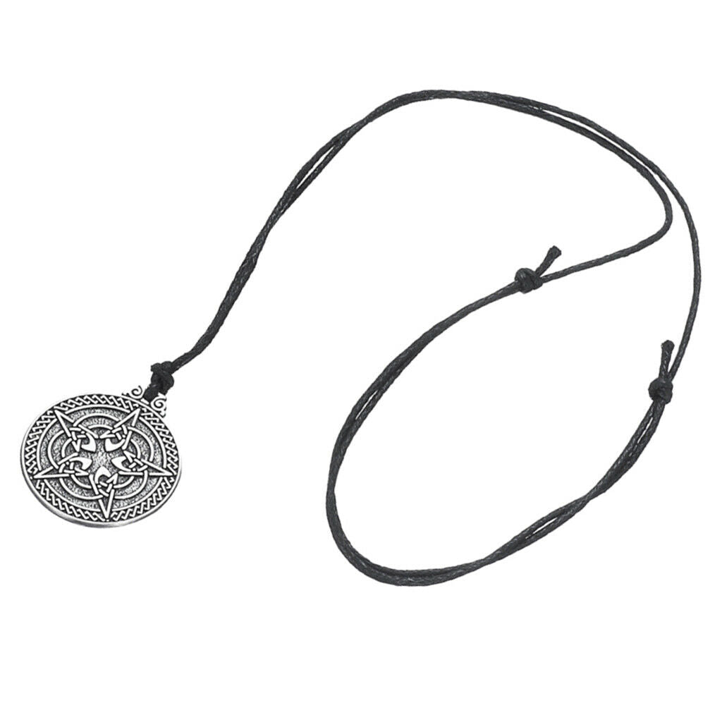 Round Simple Style Hexagram Pendant Alloy Necklace for Boys Girls