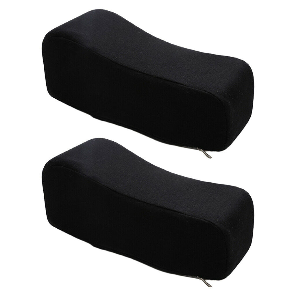 2 PCS Comfy Chair Armrest Pad Memory Foam Thick Elbow Pillow Support Forearm