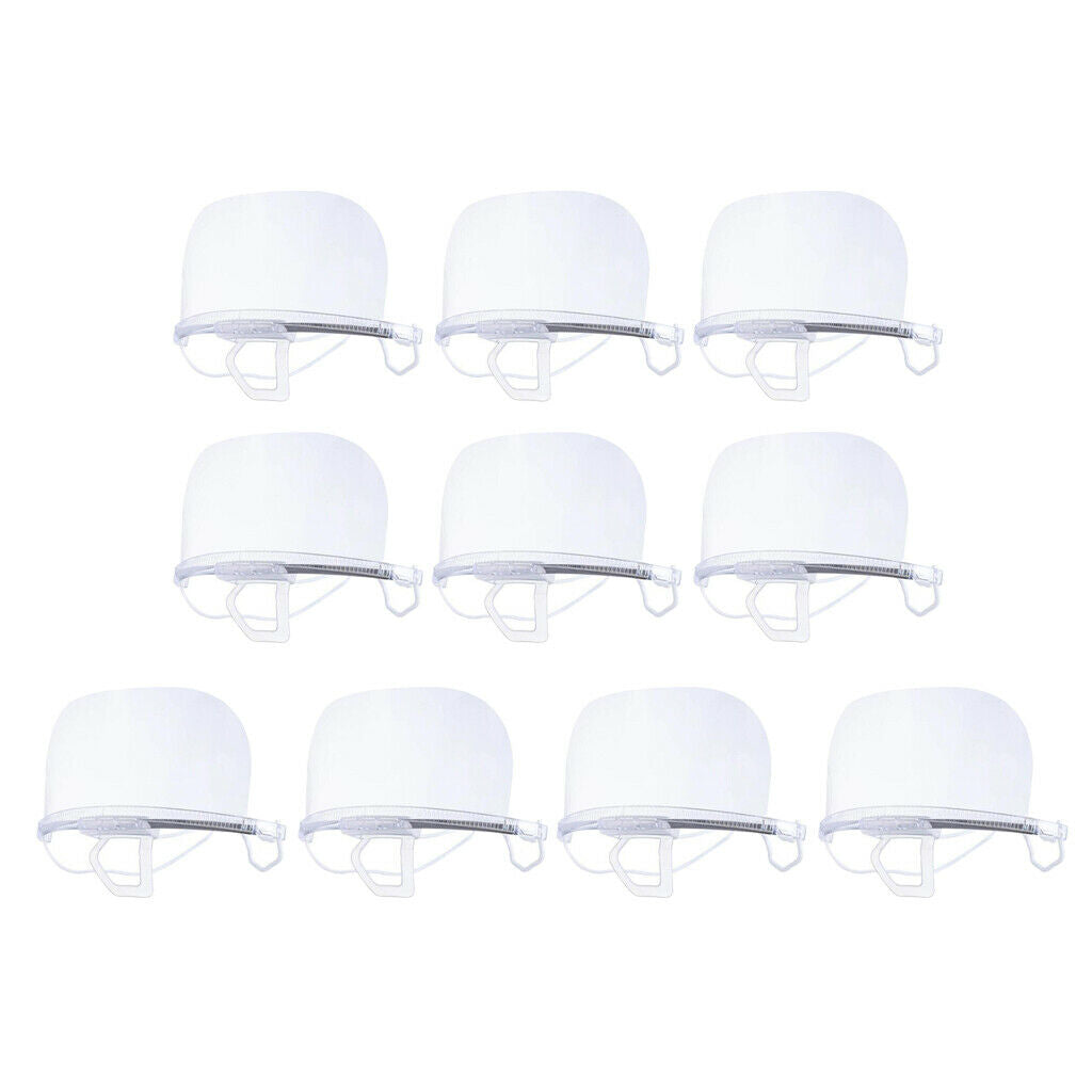 30PCS Clear PET Mouth Shield Visor Cover Protection for Kitchen Restaurant
