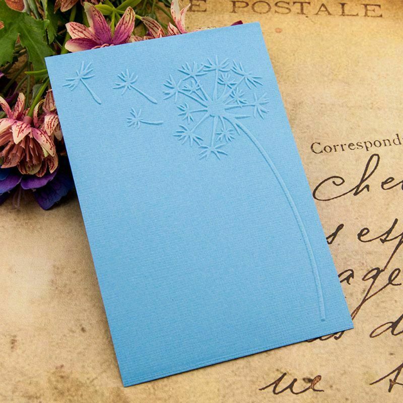 Dandelion Embossing Folder Template DIY Scrapbooking Card Making Album Decor