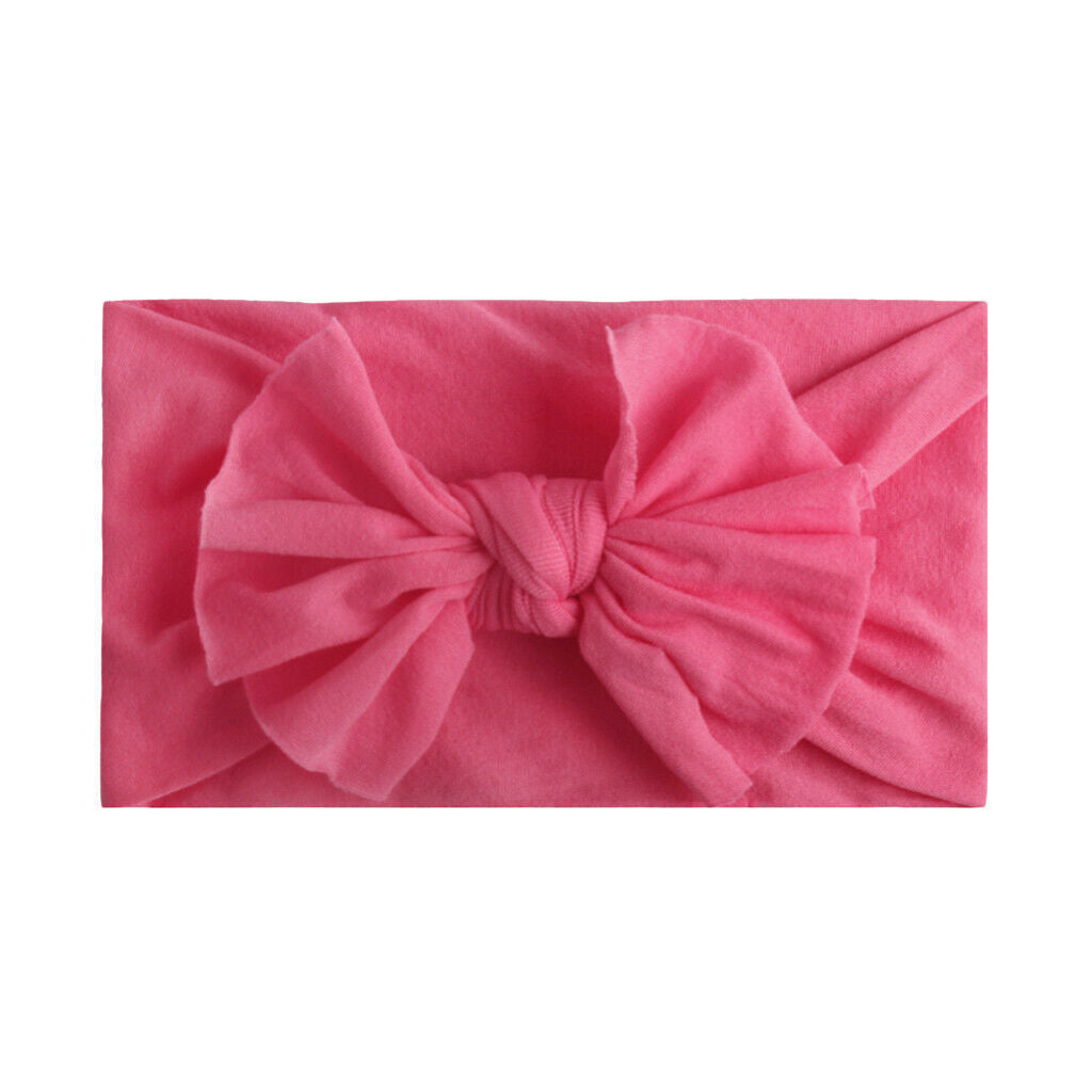 8PCS Toddler Baby Solid Headband Hair Band Bow Accessories Headwear for 0-2Years