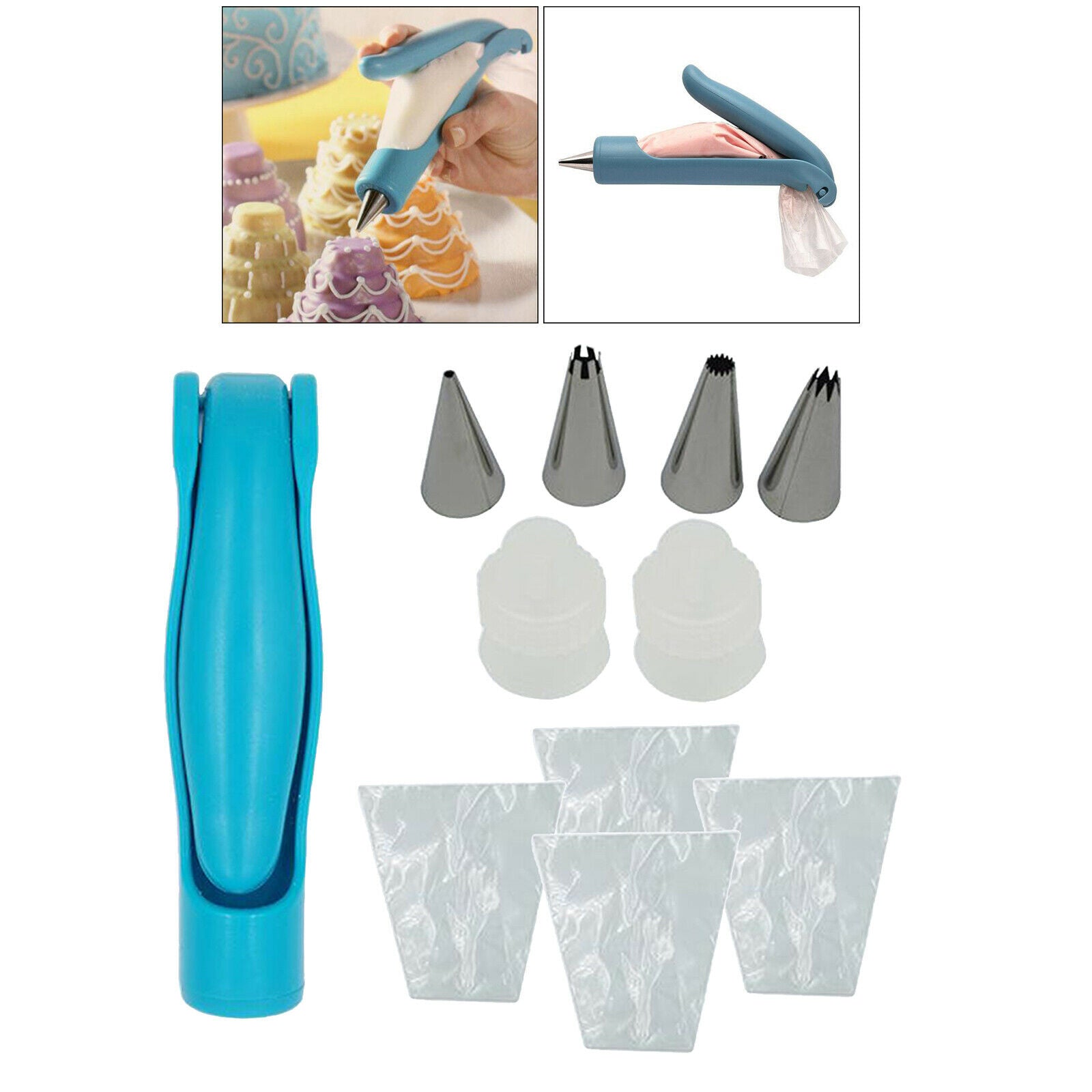 Cake Decorating Icing Pen Set Supplies Kit Baking Cupcake Cookies Sugar Pens