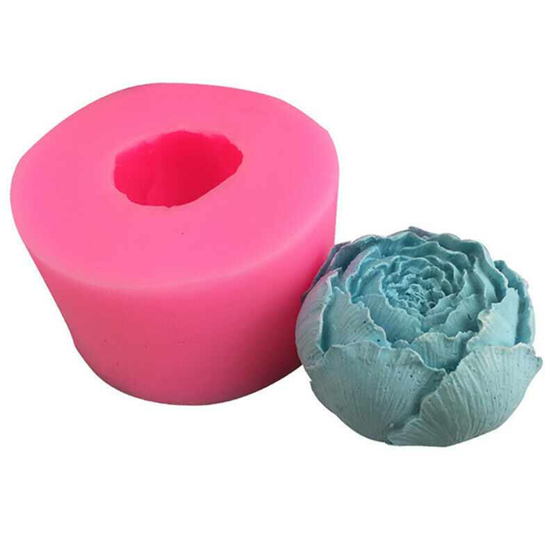 New Flower Peony Flower Silicone Mold Chocolate Flip Sugar DIY Soap Mou.l8