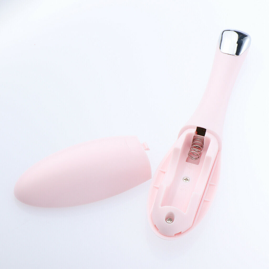 Heating Vibration Face Eye Massager Wand Relieve Dark Circle Puffiness  Pink