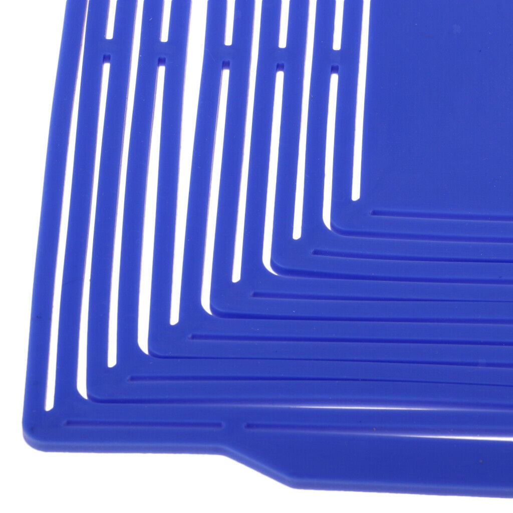 Coffee Cup Place Mat Hot Pot Holder Insulated Trivet Mat Carry Basket Bag Blue