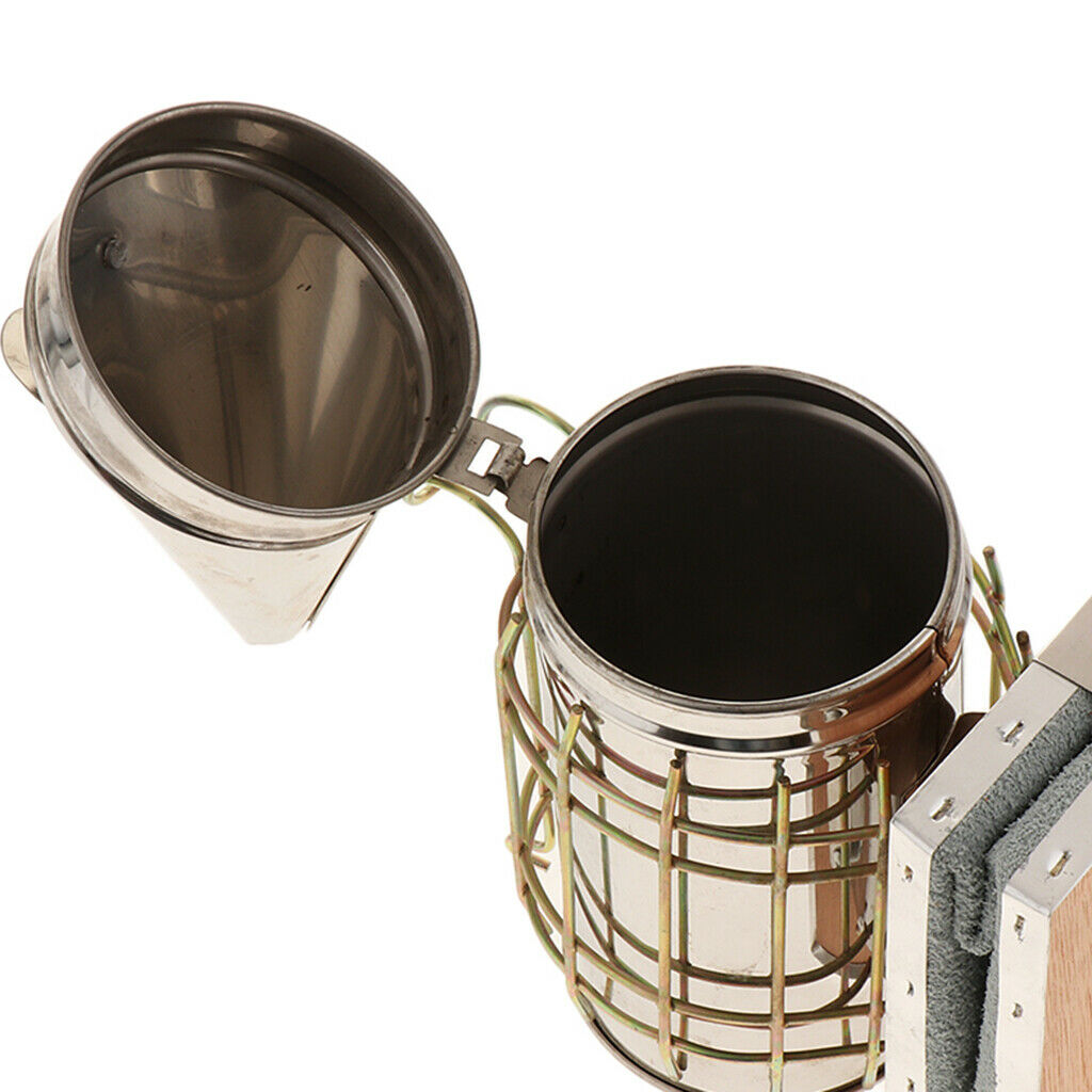 Bee Hive Smoker Honey Keeper Stainless Steel with Heat