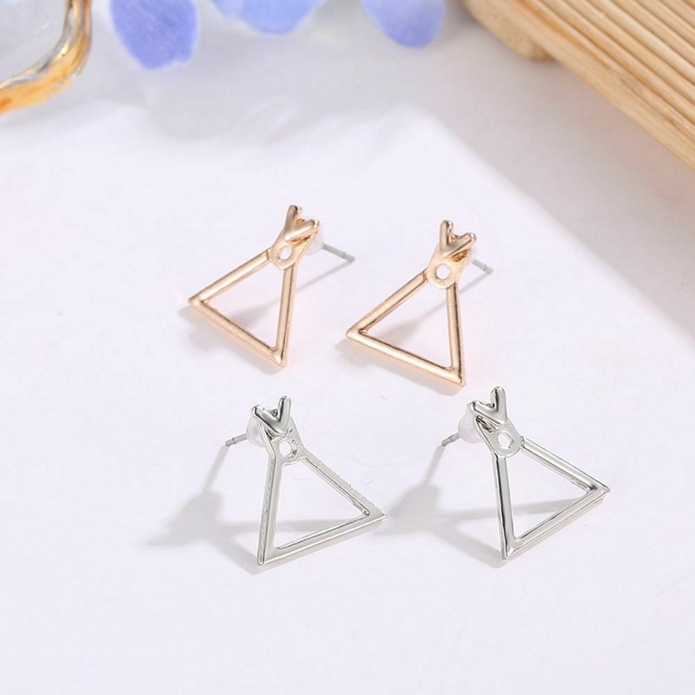 Women Boho Jewelry Square Ear Studs Geometric Earrings Triangle Dangle Drop