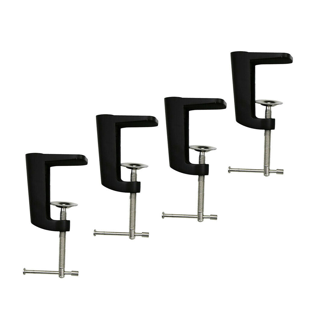 4pcs 56mm Table Clamp, Black