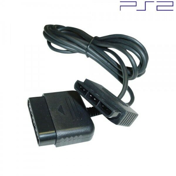 Set of 2 New Controller Cord Extensions for Sony PlayStation or PS2 (6 feet)