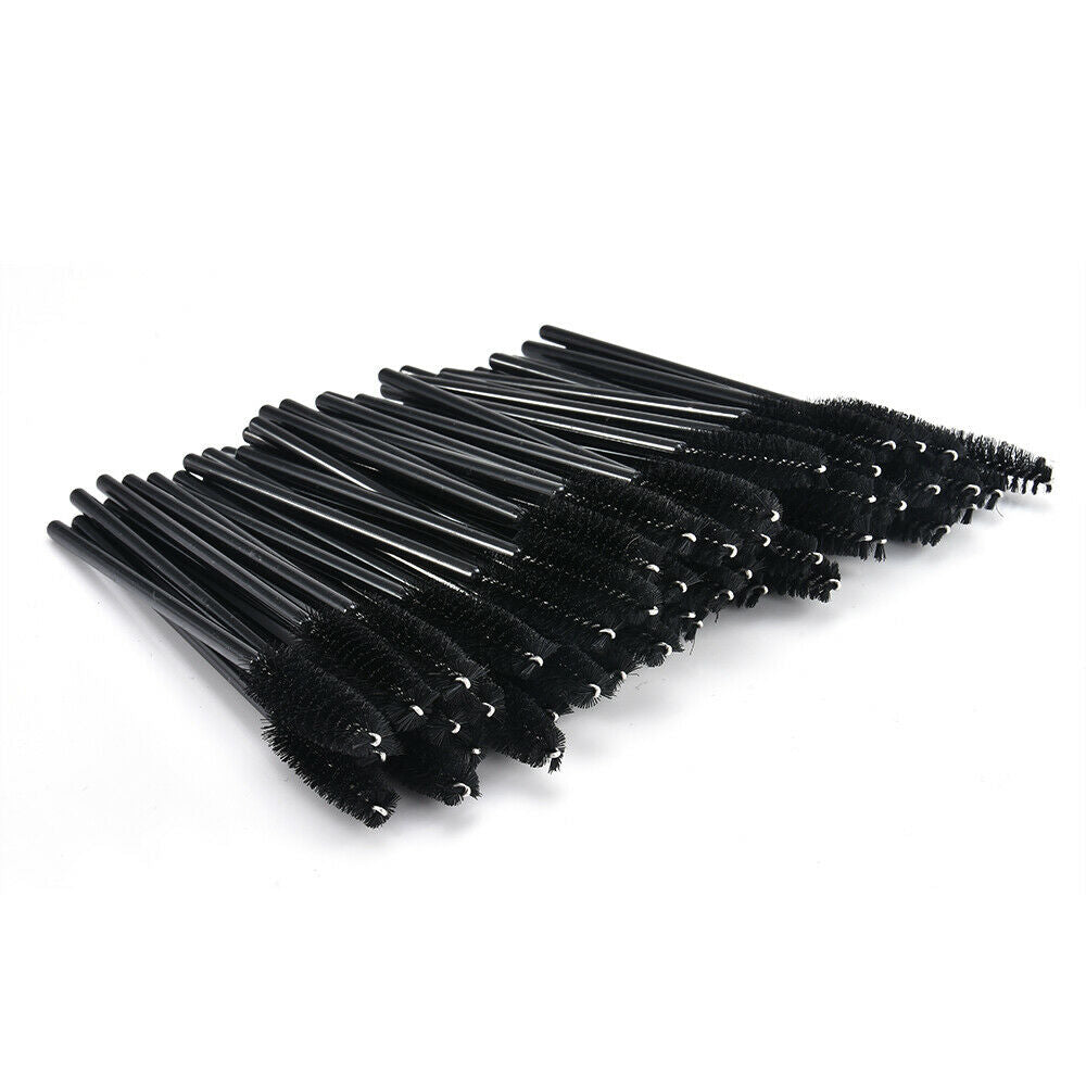 50Pcs Disposable Silicone Eyelash Brush Mascara Wands Eye Lashes Extension Tool