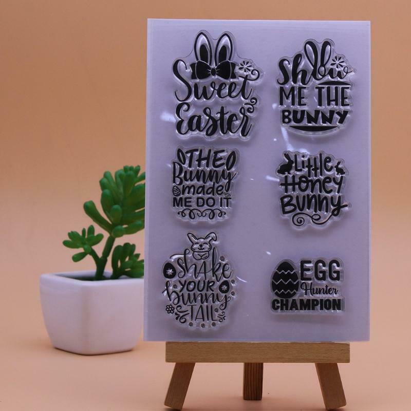 Easter Eggs Silicone Clear Seal Stamp DIY Scrapbooking Embossing Photo Album
