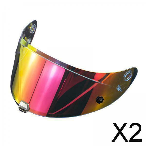 2X Helmet Visor Lens Full Face for HJ-26 RPHA11 RPHA70 PC Visor Lens revo red