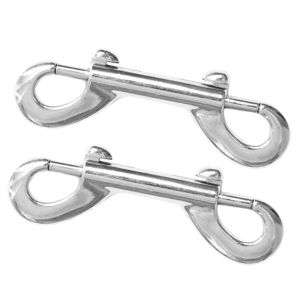 10x Double End Snap Clips Security Carabiner for Keyring Water Bucket Leash