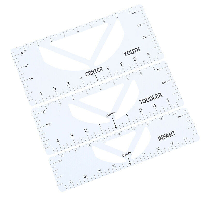4Pcs T-Shirt Ruler Guide Vinyl T-Shirt Alignment Tool Designs on T-shi.l8