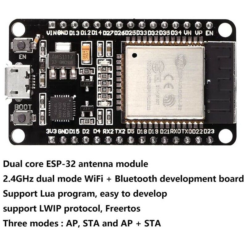3PCS ESP32 Development Board ESP-32S Microcontroller Processor Integrated ChipR5