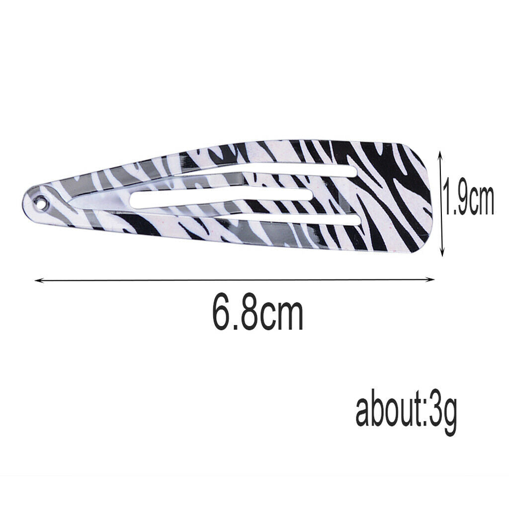 3pcs No Slip Metal Leopard Pattern Sexy Lady Girls Kids Snap Hair Clips