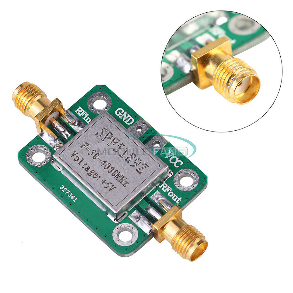 50-4000MHz RF LNA Low Noise Amplifier Signal Receiver SPF5189 NF = 0.6dB