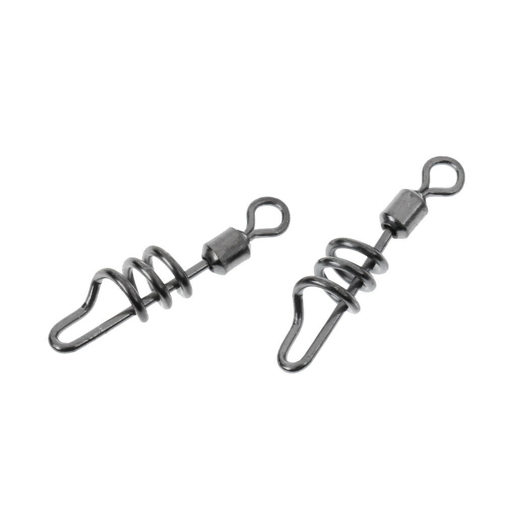 20 Pieces Fishing Swivels Connector Line Connector Fishing Tackle 6#