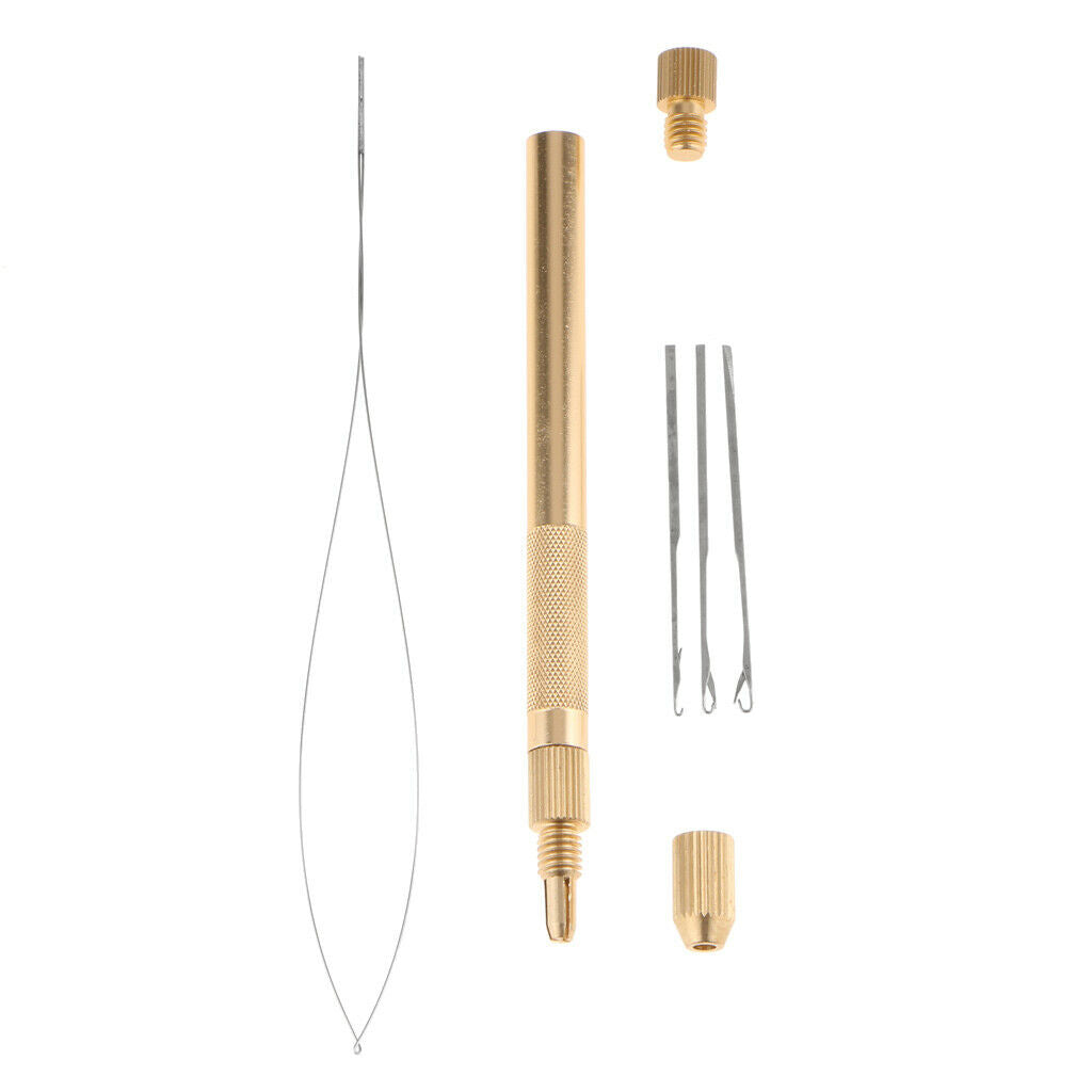 Ventilating Latch Pulling Hook Needles And Holder Kit for Making Lace Wig Hair .