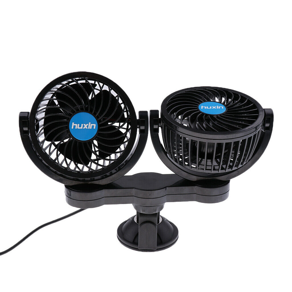 4.5inch 12V 360 Rotating adjustment Dual Head Car Auto Cooling Air Fan