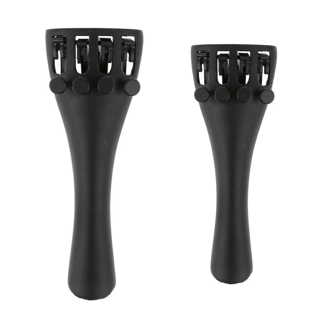 2x Robust Violin Tailpiece Built-in 4 Tray Fine Tuner Scale For Violin 3.97 '' A