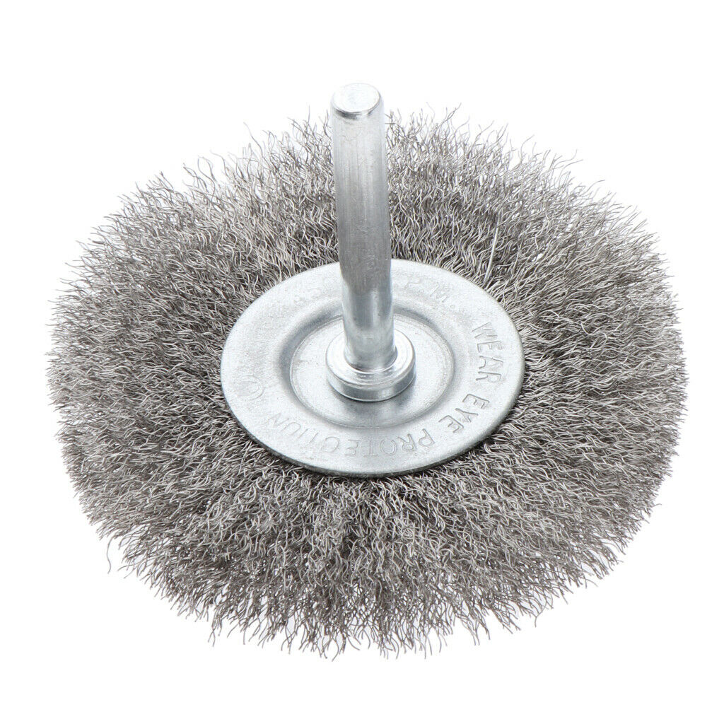 Wire Wheel Brush for Metal Derusting Wood Grinding Polishing 75mm 0.15mm