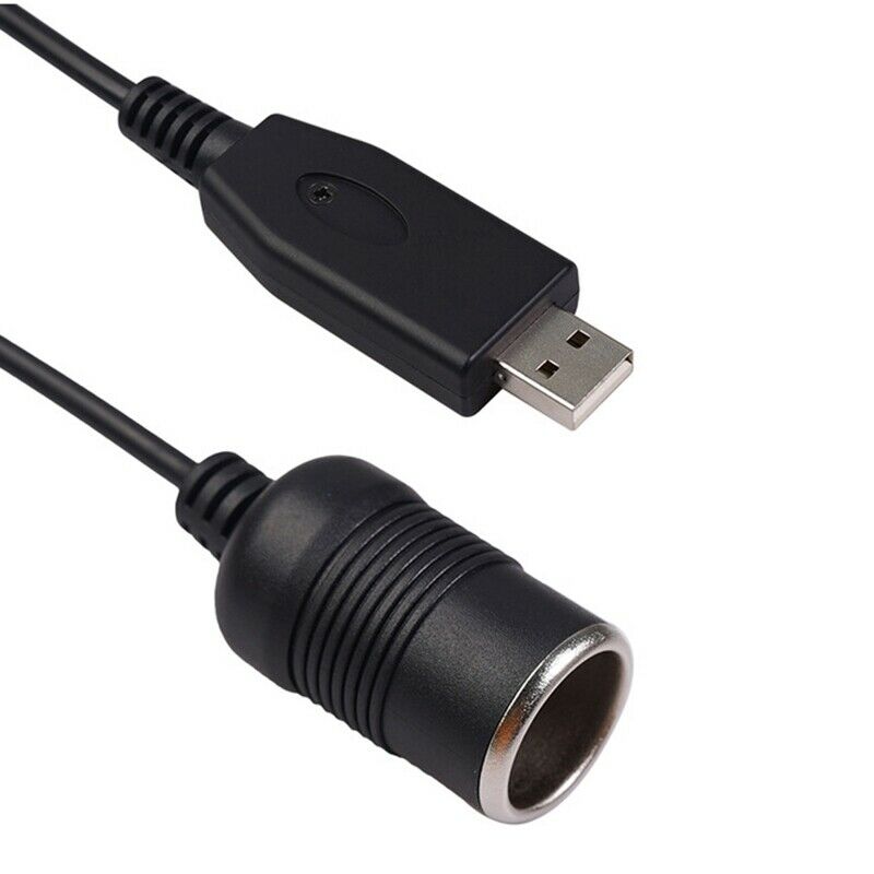 Wired Controller Converter Adapter USB Port to 12V Car Lighter Socket Female PJ3