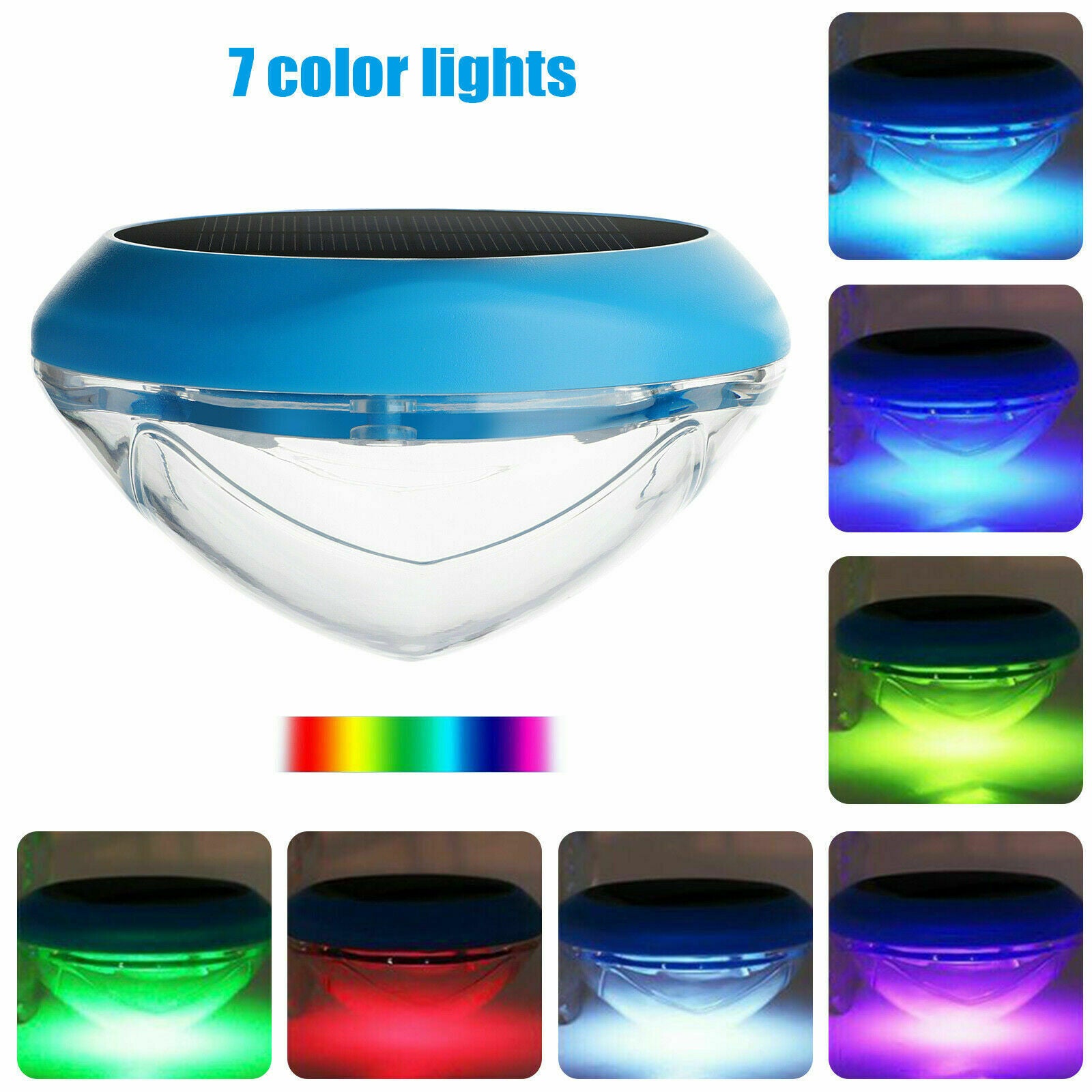 Solar LED RGB Lamp Garden Outdoor Pond Swimming Pool Floating Waterproof Light