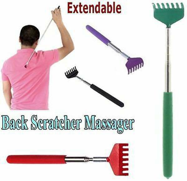 Extendable Stainless Steel Telescoping Back Scratcher Massager Extends 27" New