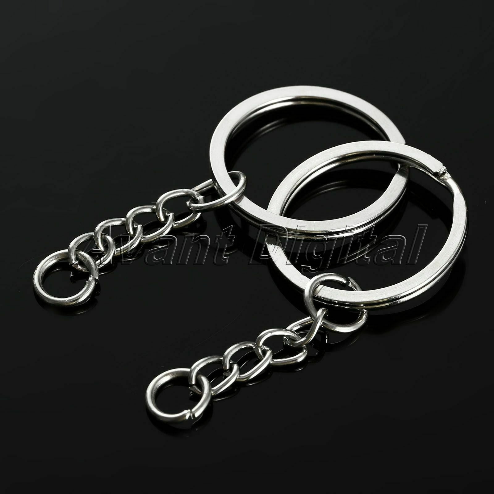 Household Key Ring Chain Split Ring Findings Short Loop DIY Craft 25*30mm 100pcs