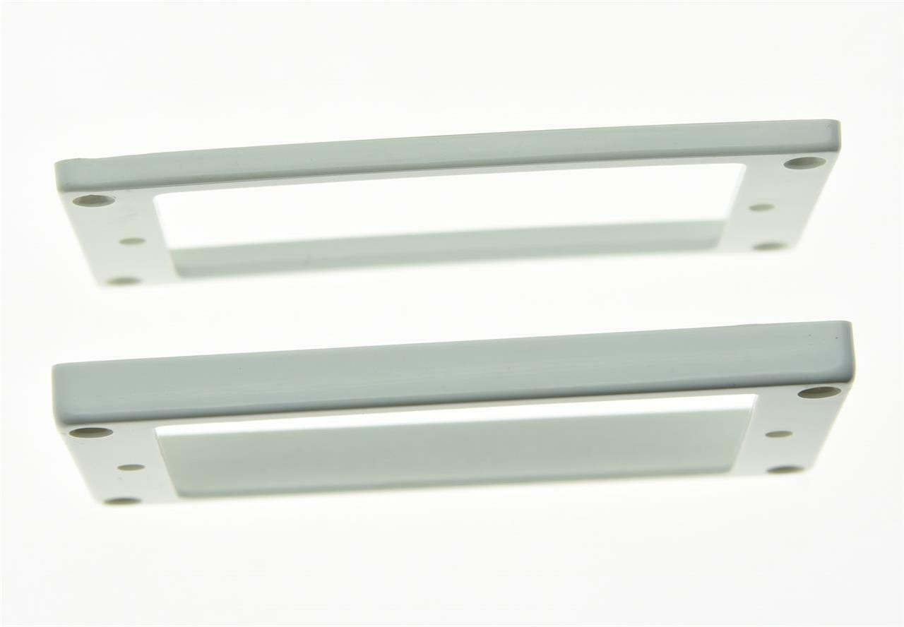 2x White Humbucker Pickup Ring Flat Base Bottom Frame fits Epiphone LP Guitar