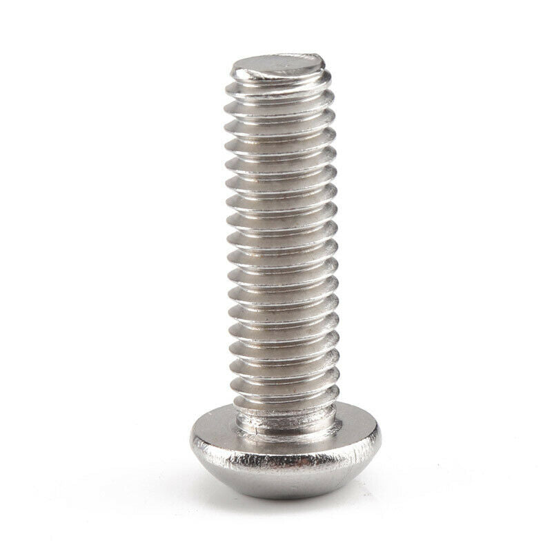 130x Stainless Steel M6 Semi-Circular/Flat Round Head Hexagon Screw Nut + Wrench