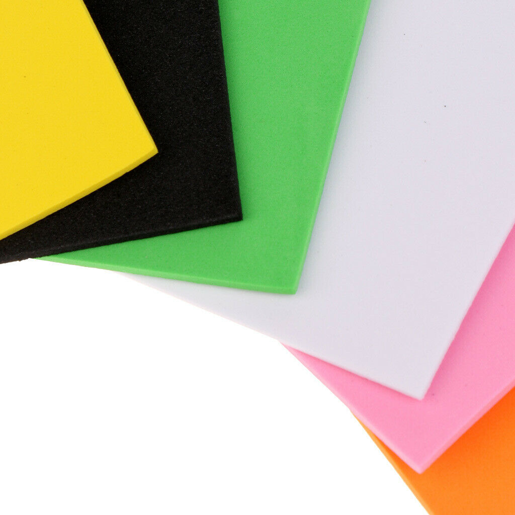 6pcs EVA Foam Sheet Fly Tying Materials, DIY Foam for Ant Bugs Bodies