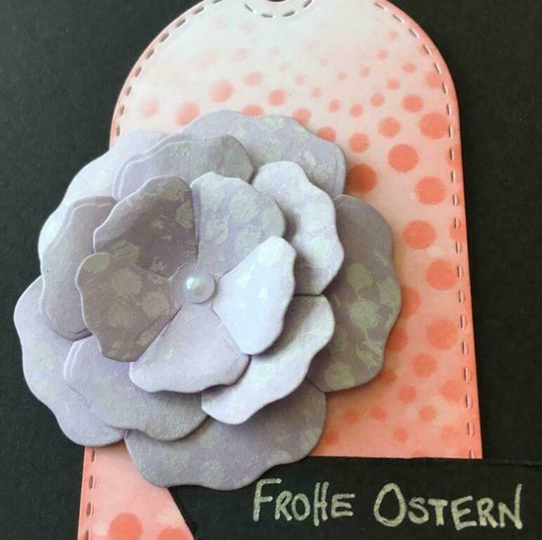 Three Flower Cutting Dies Stencil DIY Scrapbooking Album Stamp Paper Card Emboss